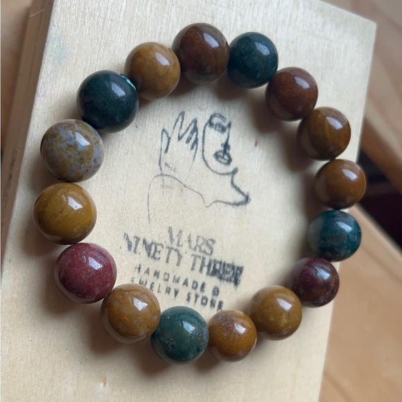 12MM OCEAN JASPER - Picture 2 of 7